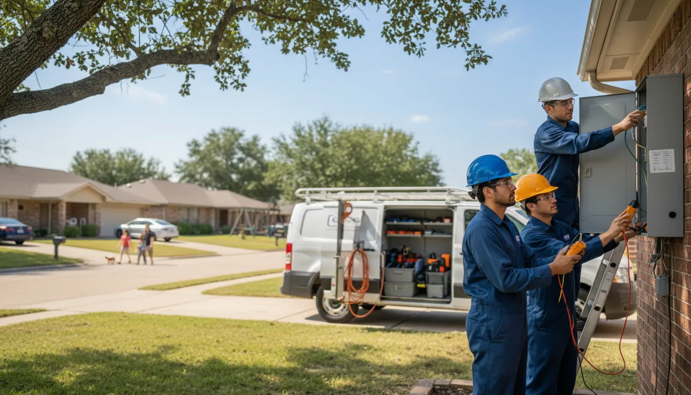 Certified electrician providing emergency electrical services in Center, NE